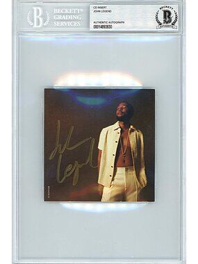 John Legend Signed Legend CD Insert Beckett BAS Slabbed R&B